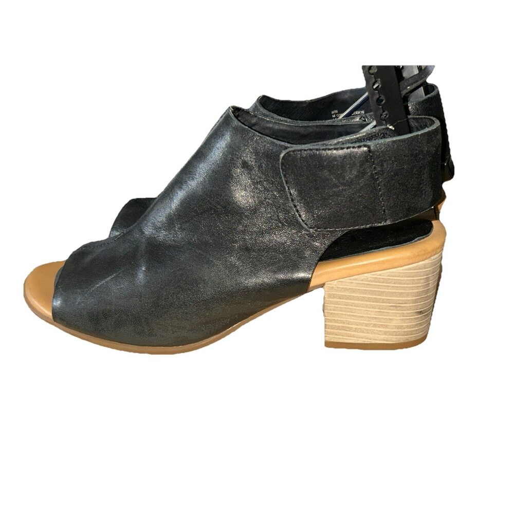 Title: Korks by Kork-Ease Cayleigh Open Toe Slingback Booties in Black Leather/8